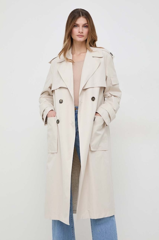 Тренч Pinko с подкладкой бежевый 103087.A1MC