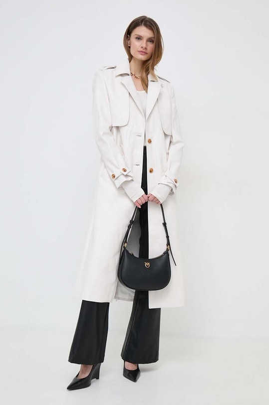 Kabát Bardot VEGAN LEATHER trenčkot béžová 59094JB.IVORY