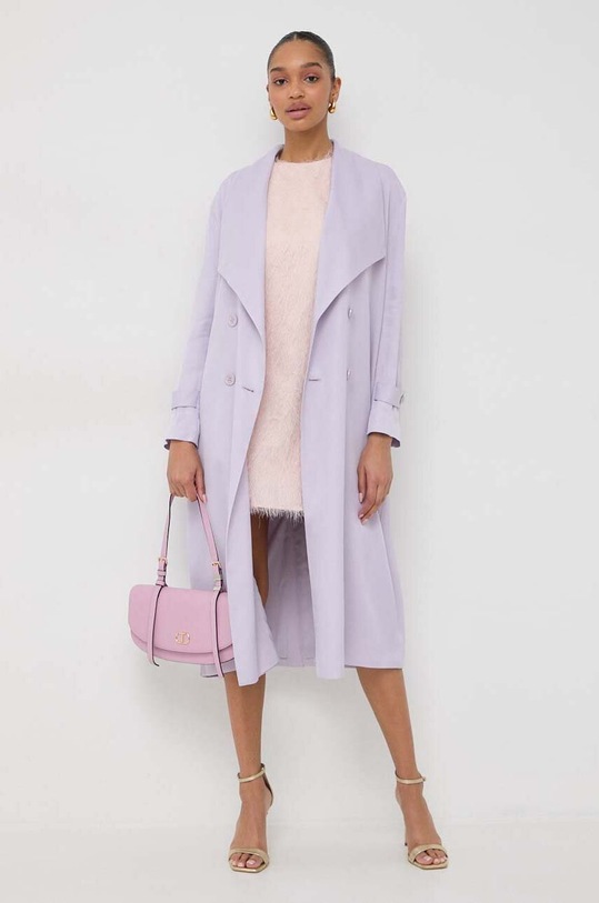 Twinset płaszcz 241TP2540 fioletowy SS24