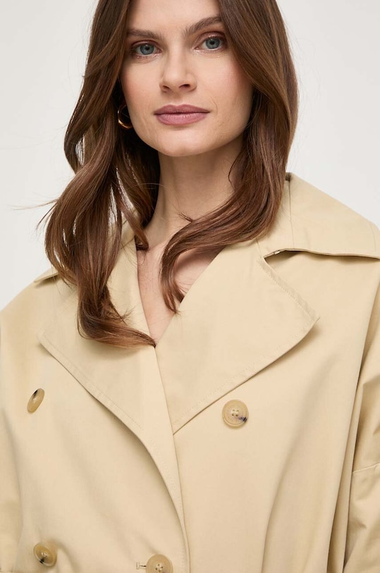 Хлопковое пальто Patrizia Pepe 8O0102.AK55 бежевый AA00