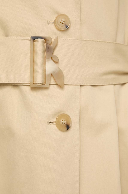 Хлопковое пальто Patrizia Pepe бежевый 8O0102.AK55