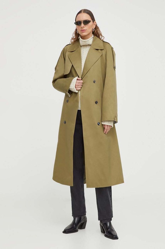 2NDDAY trencz 2ND Sloan - Cotton Twill 2241110538 zielony SS24