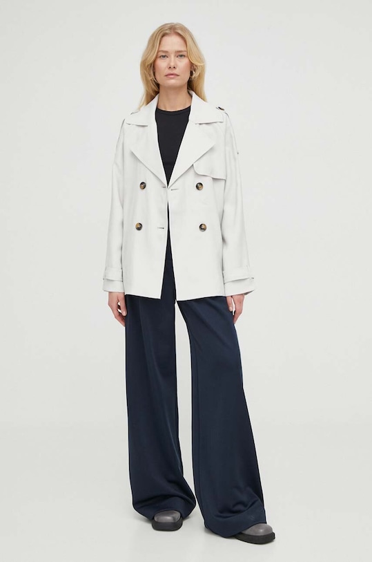 Bruuns Bazaar palton BBW3847 gri SS24