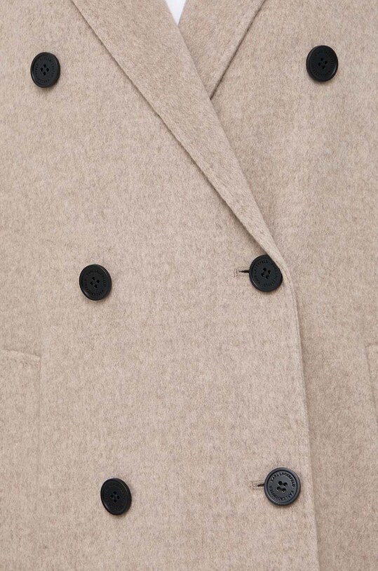 Karl Lagerfeld cappotto in lana 240W1500 beige