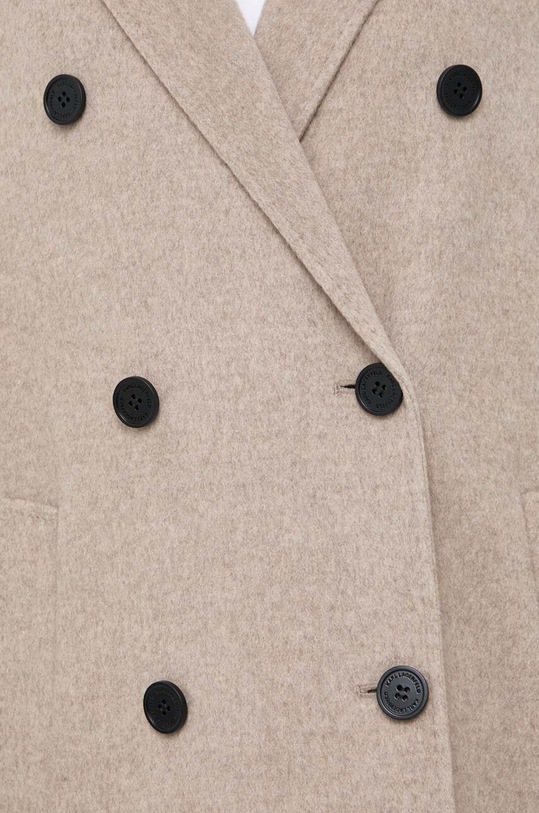 Karl Lagerfeld płaszcz wełniany 240W1500 beżowy