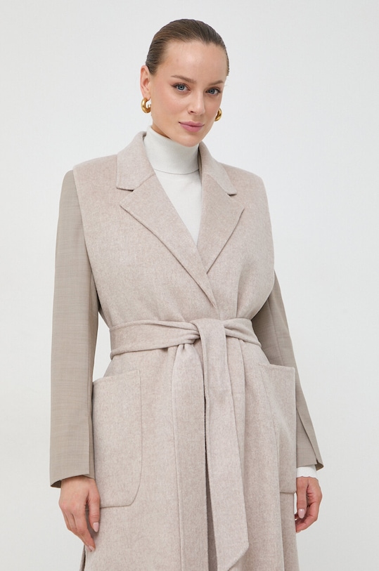 Vlnená vesta Ivy Oak béžová IO111126