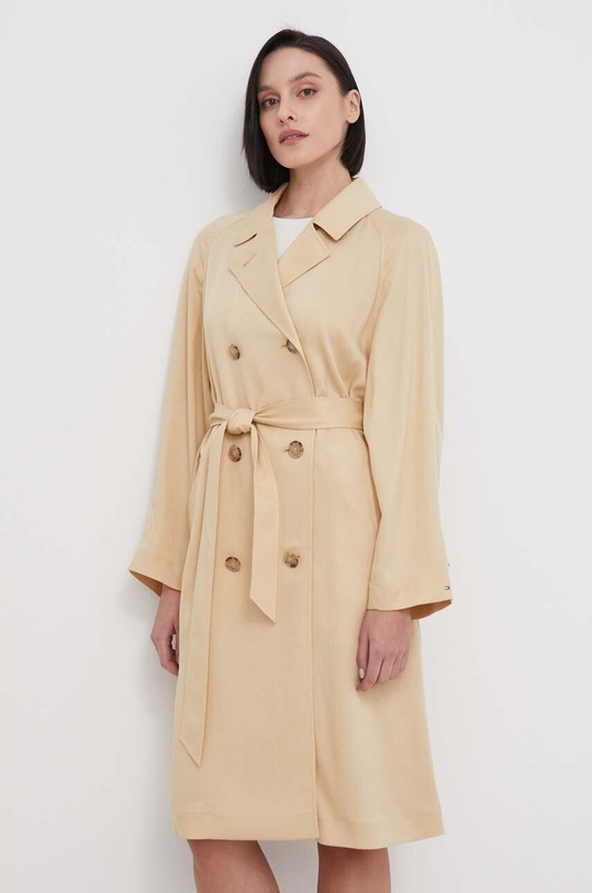 Trench kabát Tommy Hilfiger nezateplené béžová WW0WW41900