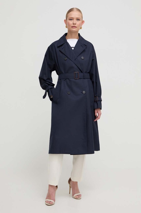Weekend Max Mara płaszcz nieocieplane granatowy 2415021021600