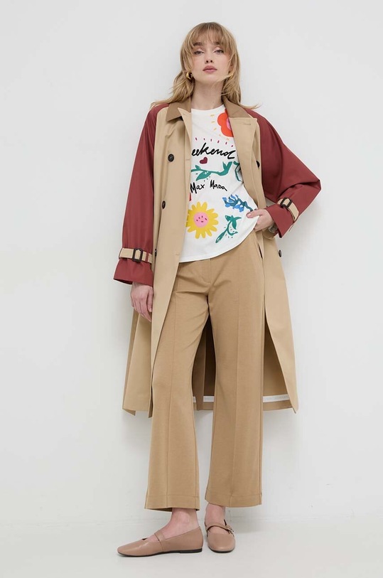 Weekend Max Mara płaszcz beżowy 2415021021600