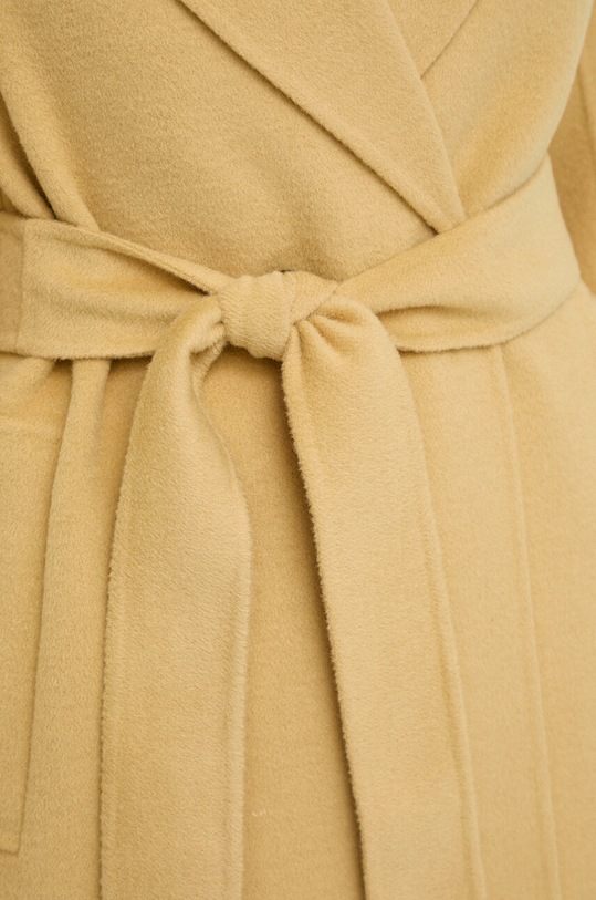 Μάλλινο παλτό Marella 2413011021200 κίτρινο