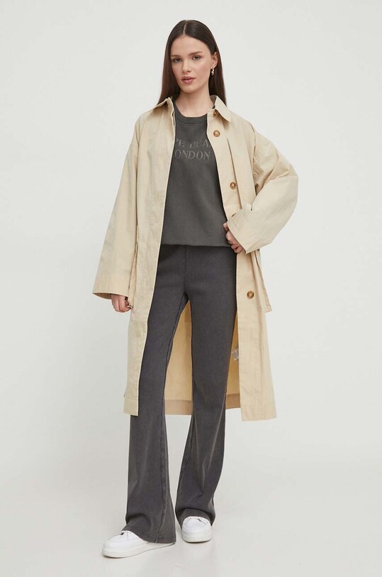 Pepe Jeans płaszcz TAI PL402371 beżowy SS24