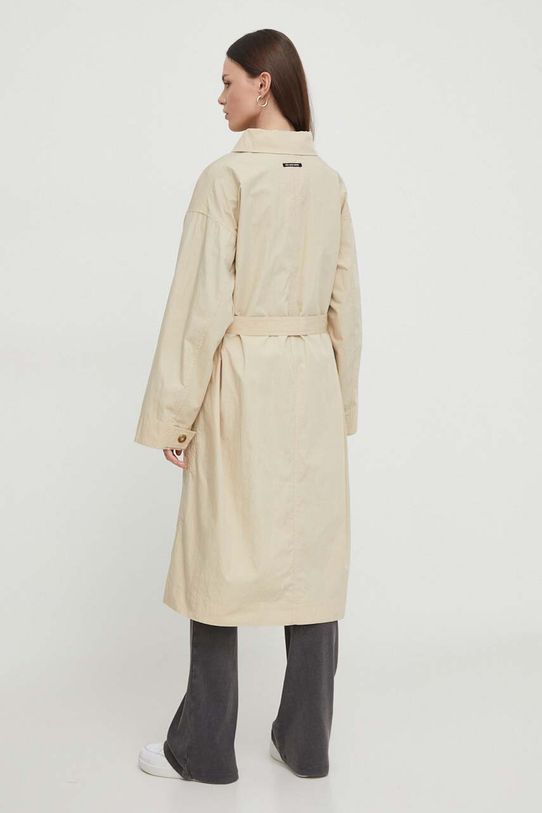 Odzież Pepe Jeans płaszcz TAI PL402371 beżowy