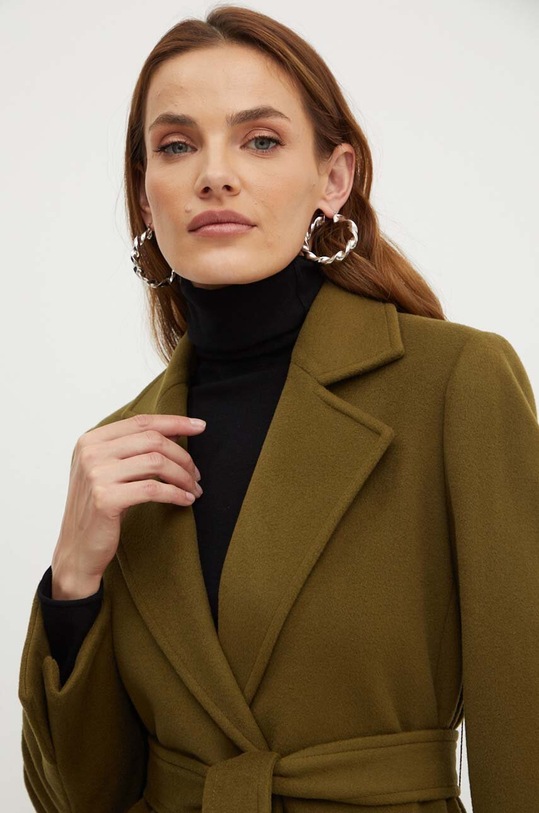 Vlnený kabát MAX&Co. zelená 2416011011200