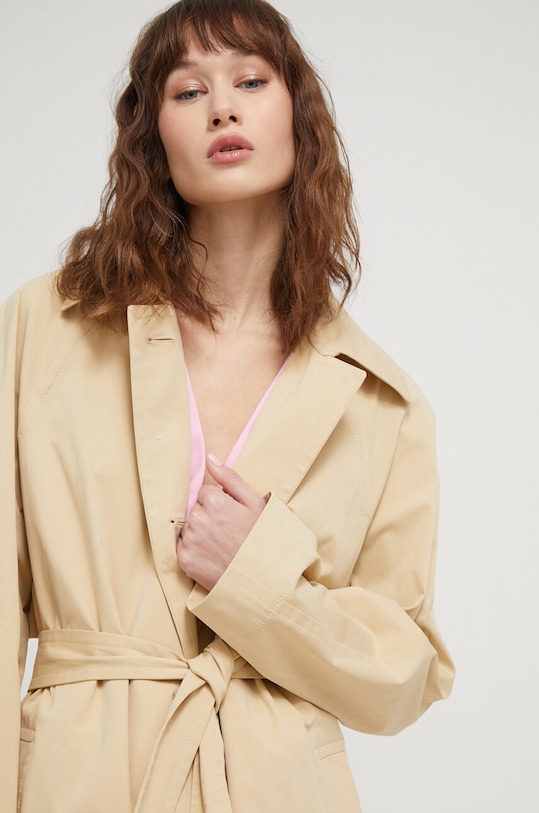 Палто HUGO 50511861 бежов