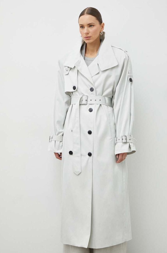 Gestuz trench cu captuseala gri 10908742