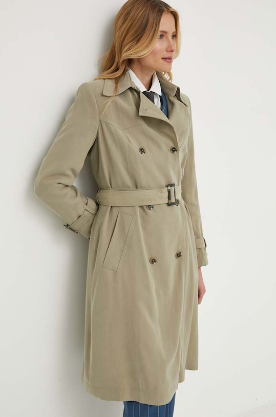 United Colors of Benetton płaszcz zielony 23ZXDN05U