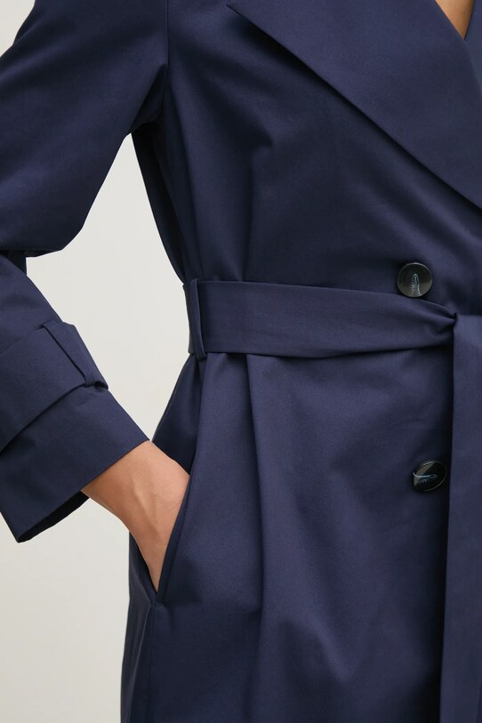 Тренч Sisley 2NNSLN025 темно-синій