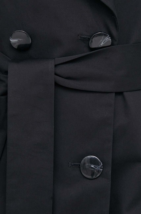 Trenčkot Sisley 2NNSLN025 čierna