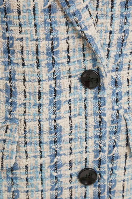 Sisley płaszcz z domieszką wełny 2LRSLN03X niebieski