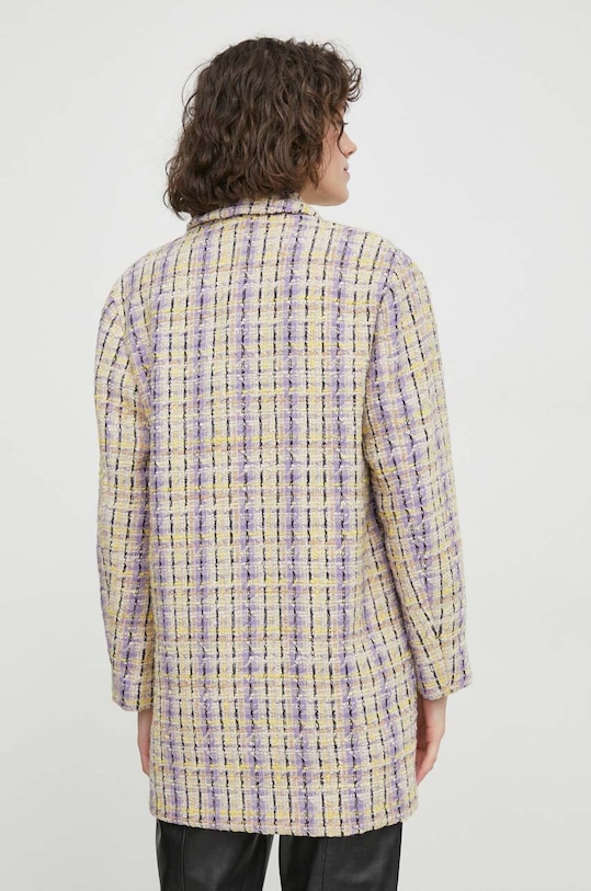 Oblečenie Kabát s prímesou vlny Sisley 2LRSLN03X béžová