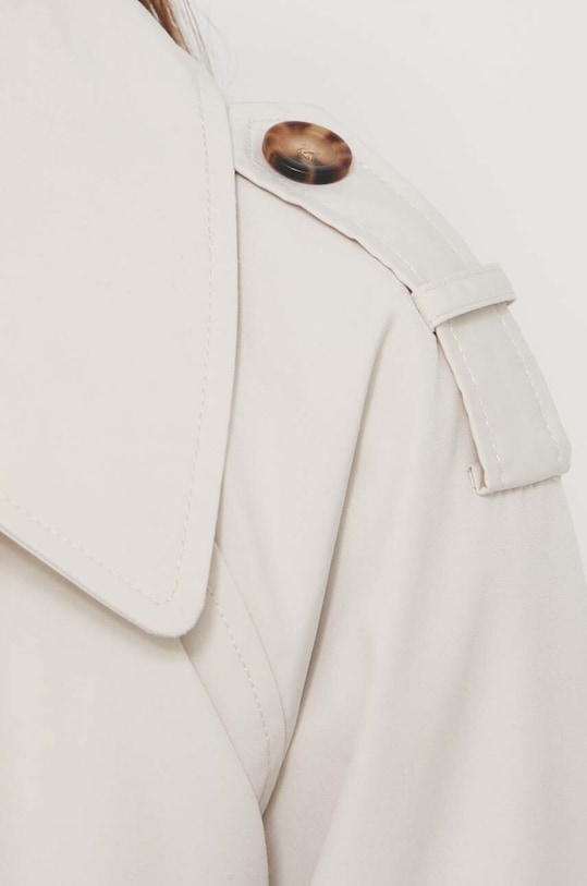 Trench kabát Abercrombie & Fitch KI144.4041.477 béžová