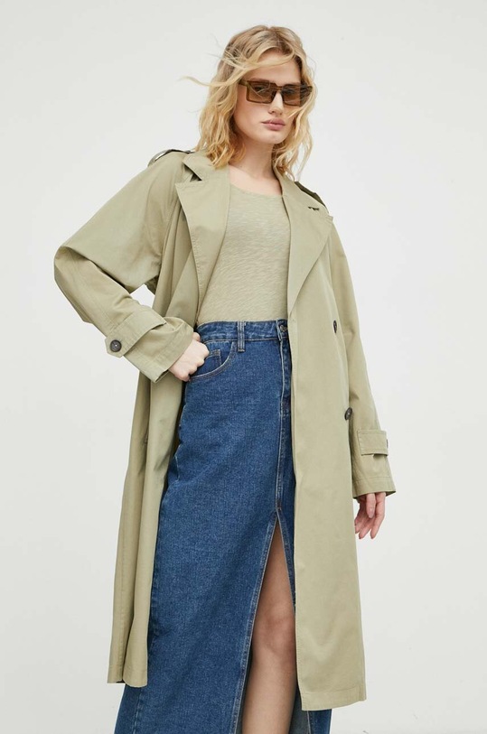 Marc O'Polo balonkabát nem bélelt zöld 402003571027