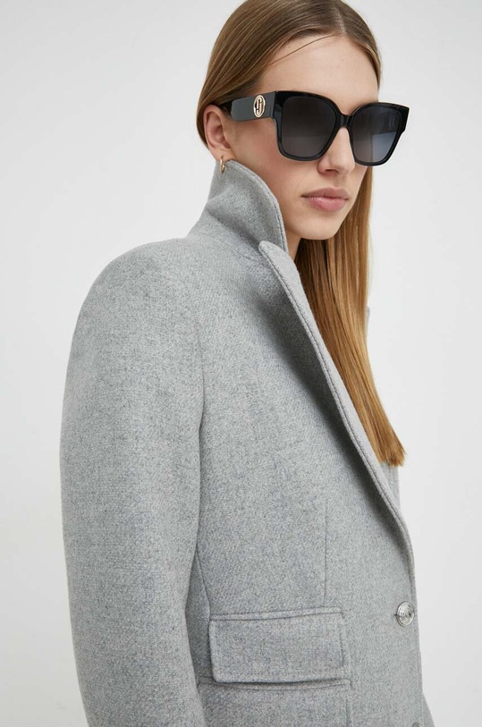 Morgan płaszcz wełniany GFERA.F GFERA.F.GRIS.CLAIR szary