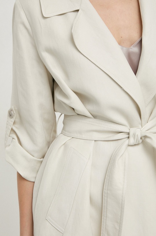 Marella płaszcz z domieszką lnu 2413121015200