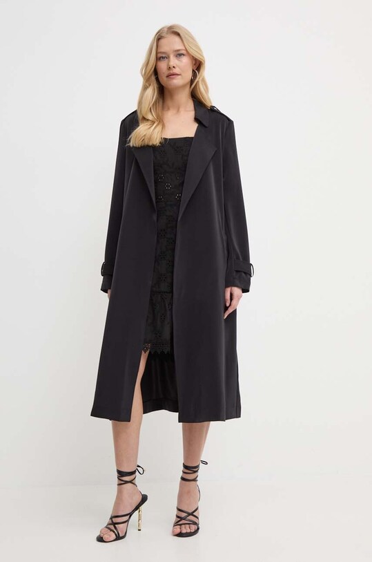 Trenčkot Guess MICOLE W4GL00.WFYW2 čierna AW24
