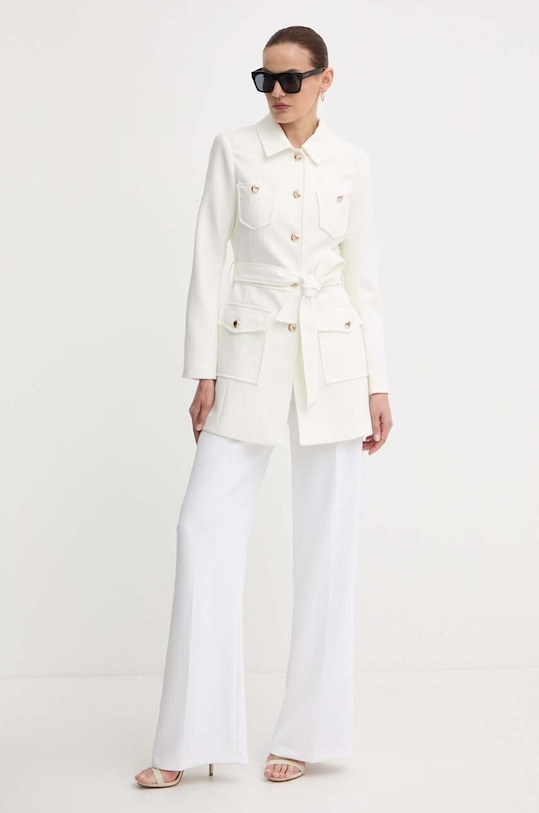 Morgan płaszcz GPIMS GPIMS.OFF.WHITE beżowy SS24