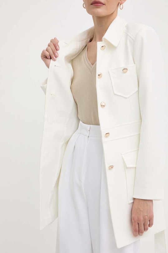 Morgan płaszcz GPIMS GPIMS.OFF.WHITE beżowy