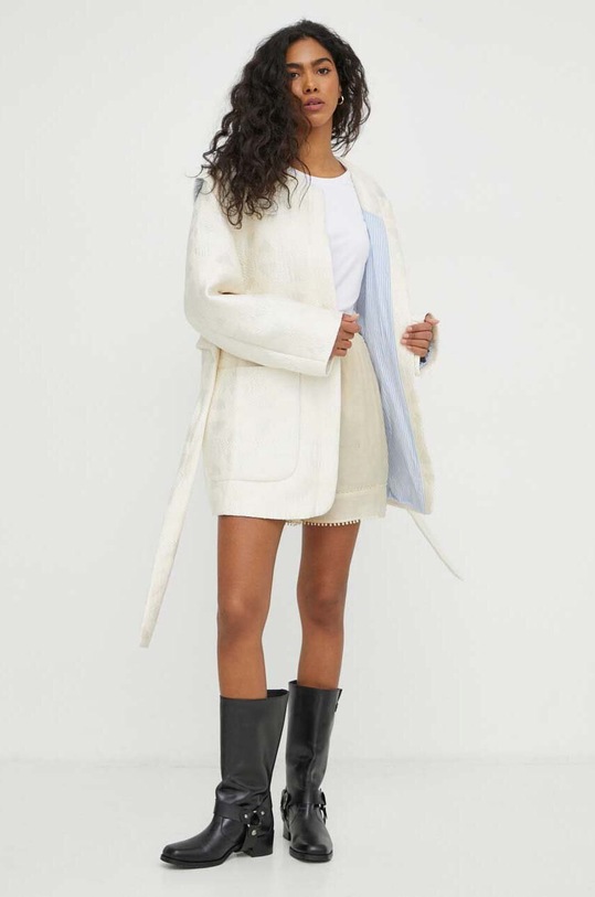 Kabát MUNTHE 1501.24201 béžová SS24