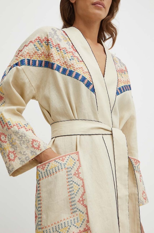 Plátěný kabát MAX&Co. x FATMA MOSTAFA 2418121012200 béžová