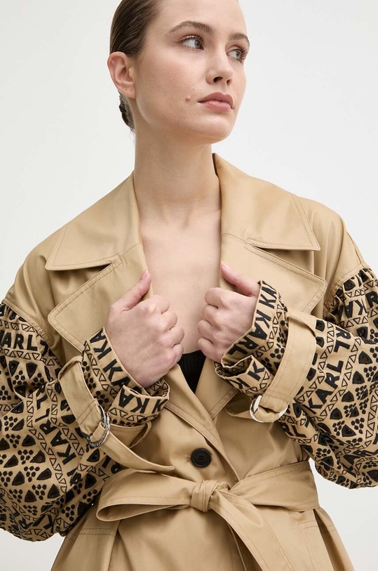 Karl Lagerfeld trencz beżowy 241W1505