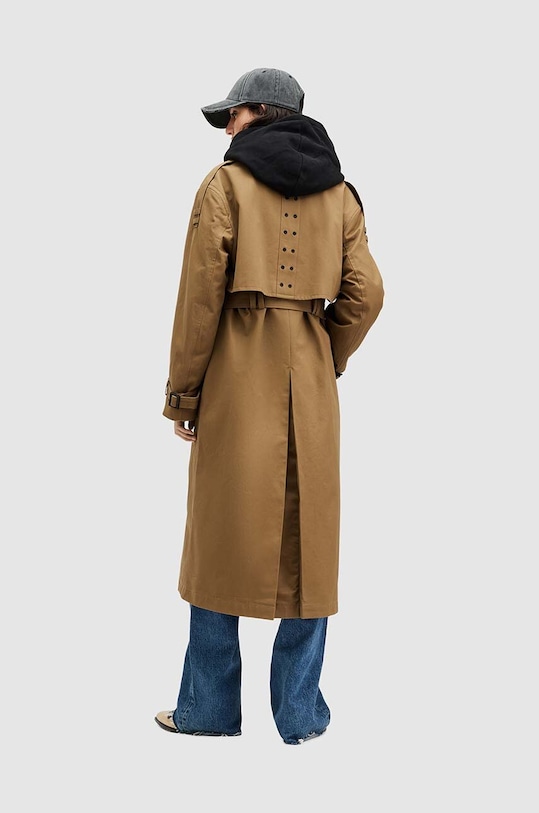 AllSaints płaszcz bawełniany WYATT WO521Z
