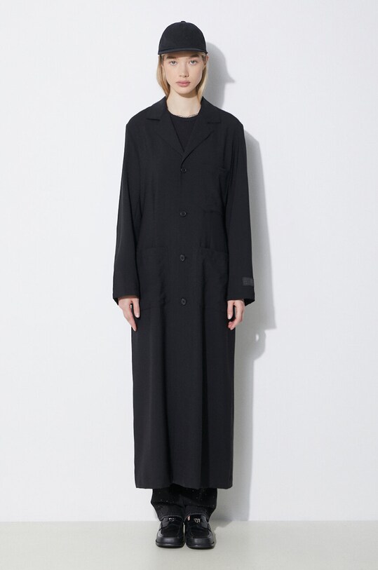 Îmbrăcăminte MM6 Maison Margiela palton de lana S62AA0081 negru