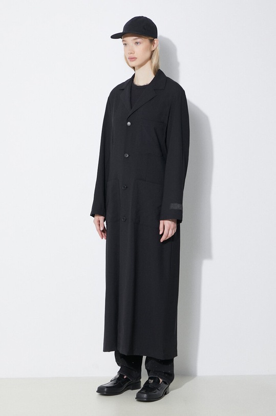 MM6 Maison Margiela palton de lana negru S62AA0081