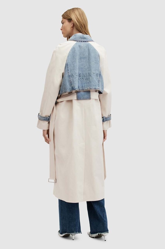 AllSaints trencz bawełniany DAYLY TRENCH WO508Z