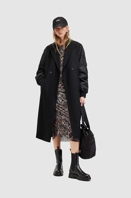 Kabát s vlnou AllSaints PAULAH W007OZ