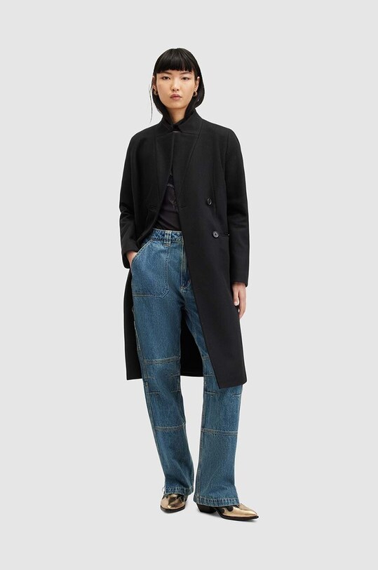 AllSaints płaszcz wełniany SIDNEY W008OZ
