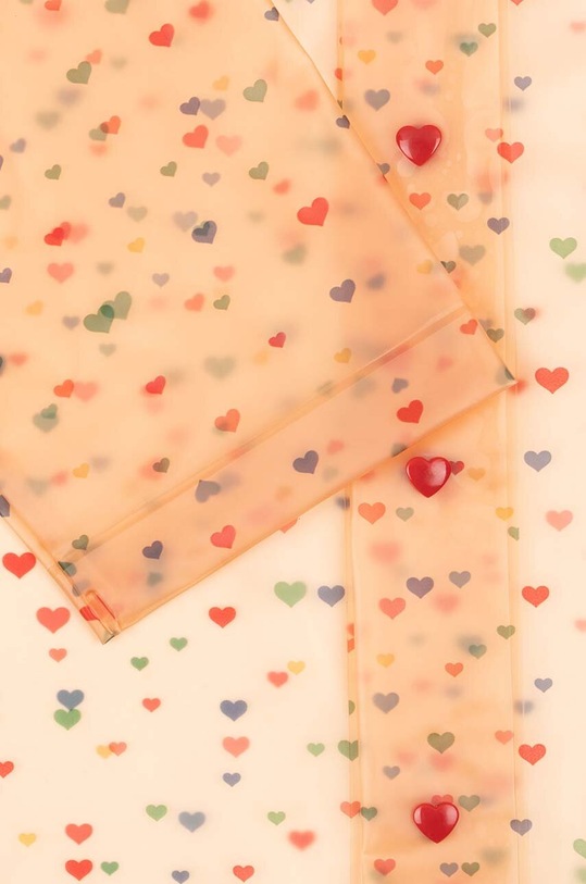 Dziewczynka Konges Sløjd płaszcz przeciwdeszczowy dziecięcy KS100157.G pomarańczowy