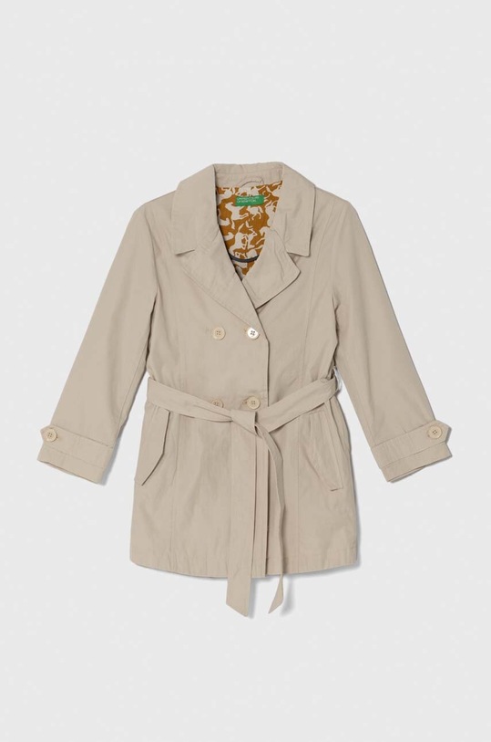 Dječji kaput United Colors of Benetton bez tople podstave bež 2ZOFCN04C.G.Seasonal