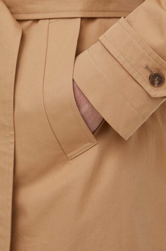 BOSS trencz bawełniany 50509585 beżowy