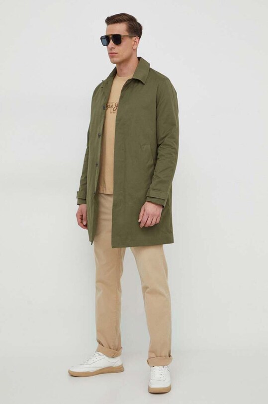 Pepe Jeans trenci Valerio cu captuseala verde PM402875