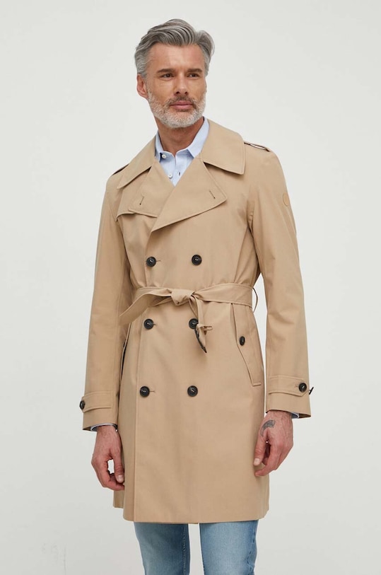 Save The Duck trencz nieocieplane beżowy D41585M.GRIN18