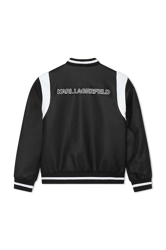 Dječja bomber jakna Karl Lagerfeld Z30040.162.174 crna SS24