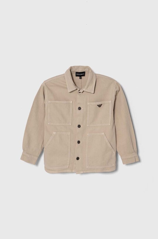 Хлопковая куртка-рубашка Emporio Armani остальные бежевый 3D4GJG.4N86Z