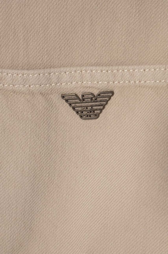 Мальчик Хлопковая куртка-рубашка Emporio Armani 3D4GJG.4N86Z бежевый