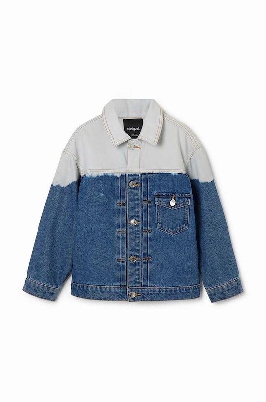 Desigual geacă din denim pentru copii 24SBED02 albastru SS24