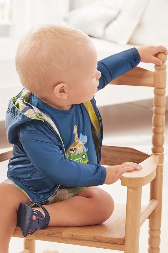 Mayoral Newborn geacă reversibilă pentru bebeluși necaptusit bleumarin 1431.1P.Newborn.PPYH